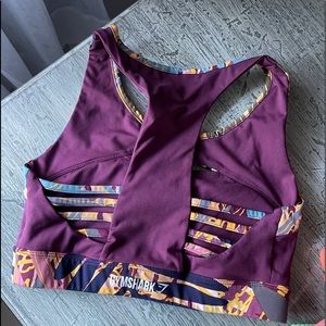 Gymshark tropical print sports bra